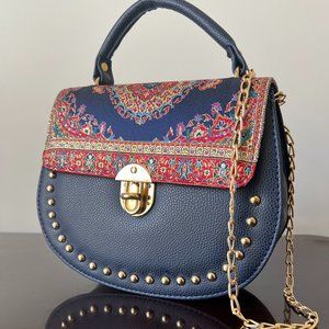 AZILUX brand Leather Turkish handmade unique designed crossbody shoulder handbag